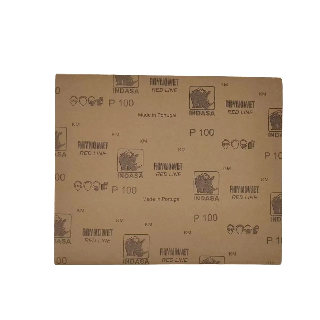INDASA rhynowet red line abrasive sand paper red aluminium oxide brown waterproof sandpaper