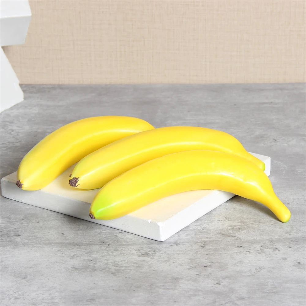 Decorative Fruit Simulation Foam Banana  Fruits For Display Realistic Props Lifelike Home Decor