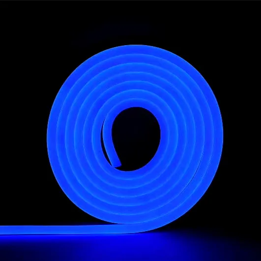 12V 24V 120V 240V Ultra thin waterproof 612 mm ice blue led neon flex light for make neon sign