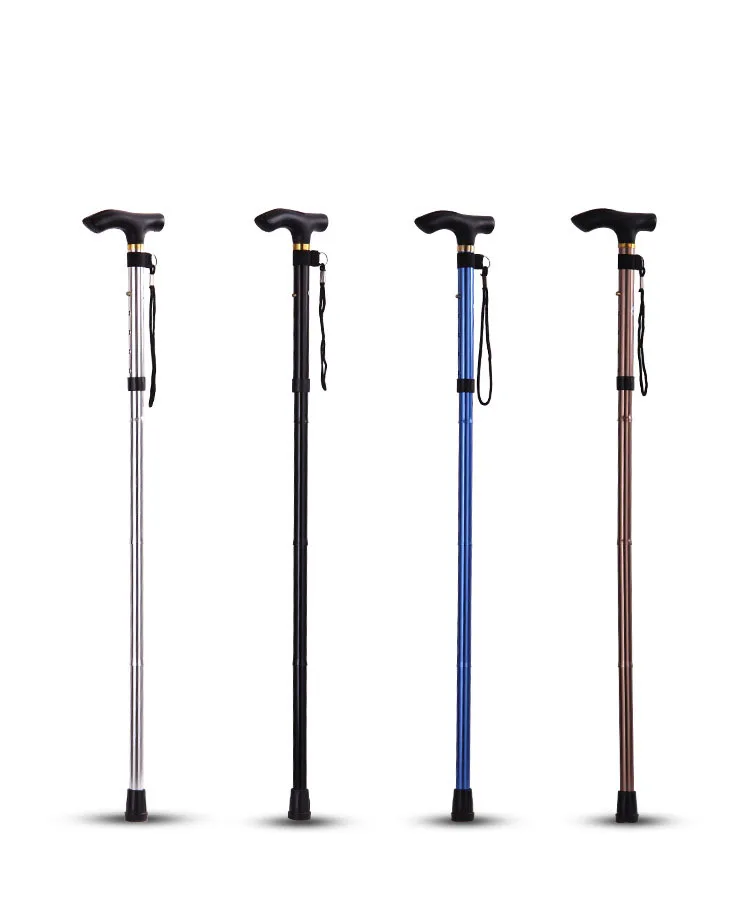 Wholesale Folding Walking Stick Alpenstock Portable Super Light Old Non-Slip Walking Stick Walking Sticks For Hiking