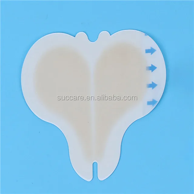Heel Hydrocolloid Border Dressing  for Pressure Ulcer Bed Sore Foot Ulcer Leg Ulcer