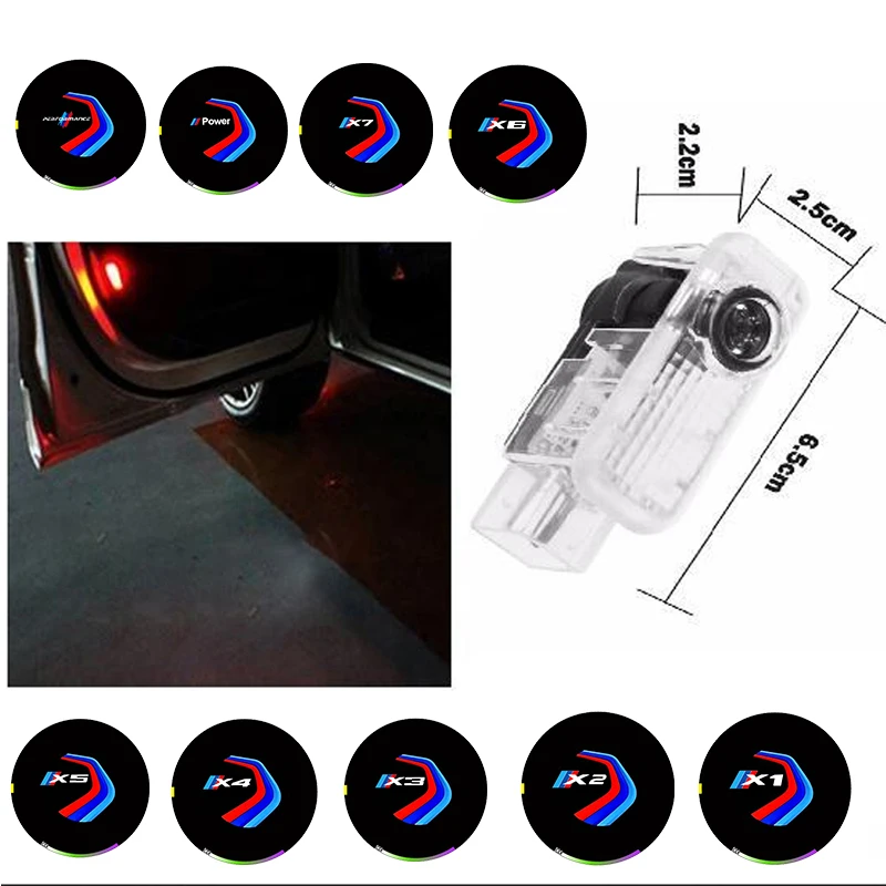 For BMW X1 X3 X5 E84 F48 Car Assessoire Car LED Door Welcome Logo Light Advanced Warning Light Shadow Lamp