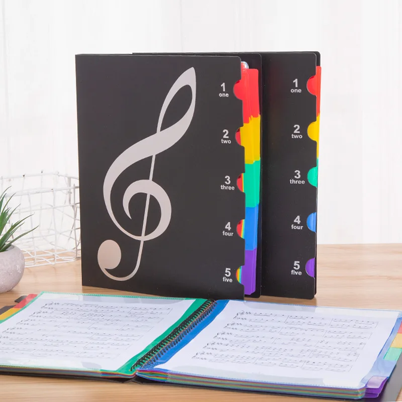 Music score folder can be modified. Piano score folder, music score and staff score folder, color