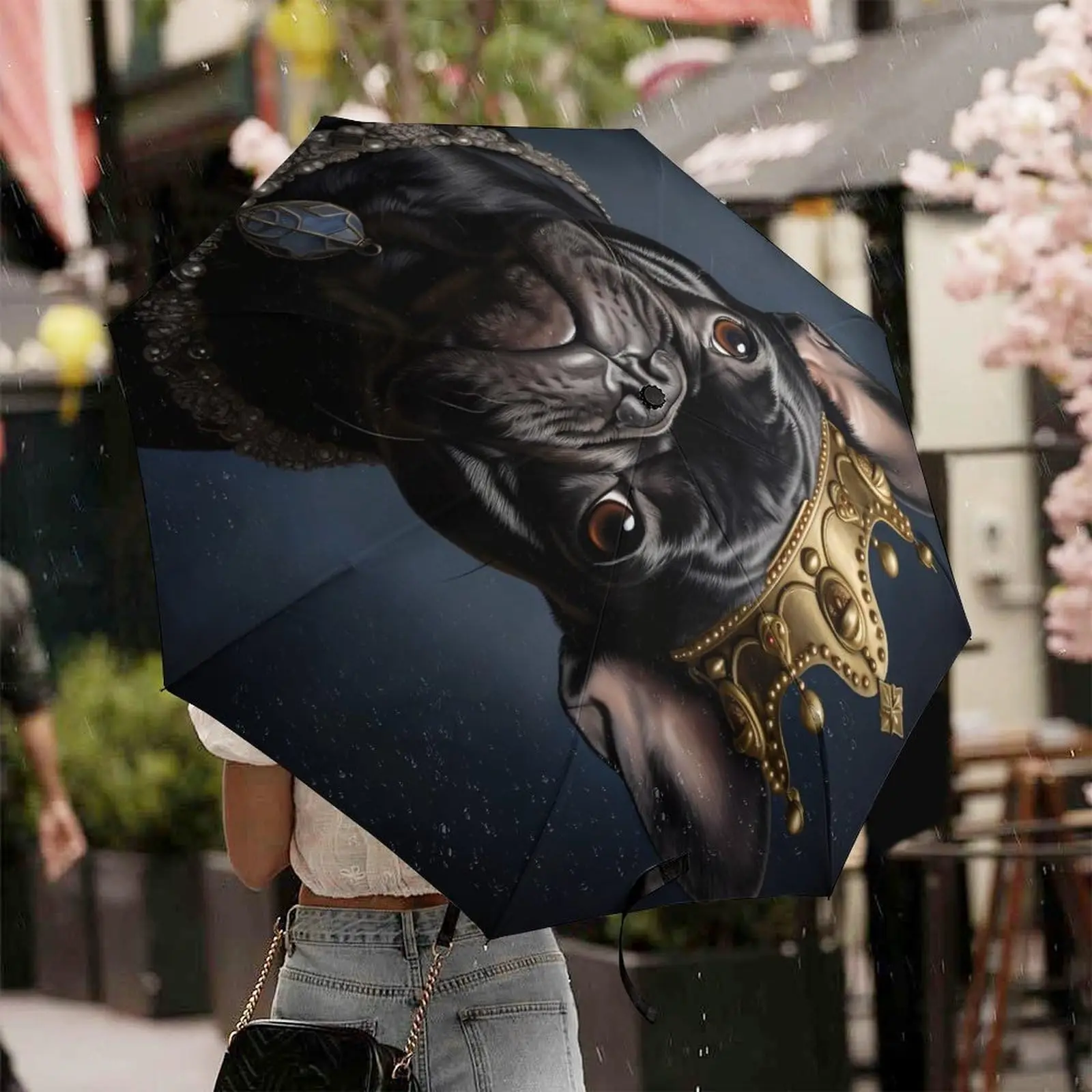 Hot selling uk rainy brand cheap custom photo print umbrella custom printed graphic umbrella with clouds