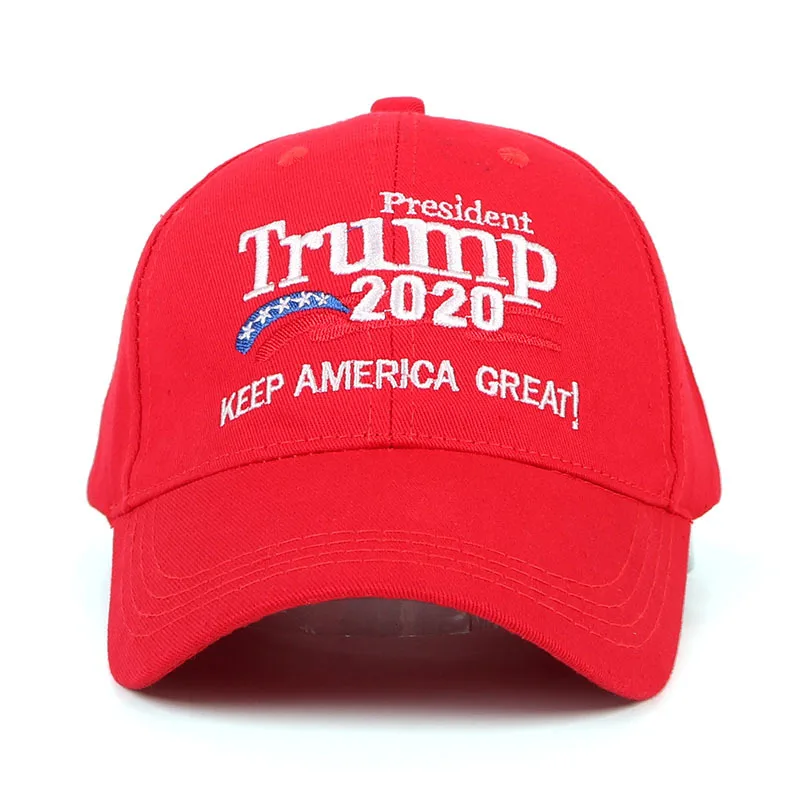 
Make America Great Again Our President Donald Trump Slogan with USA Flag Cap Adjustable Baseball Hat Red 