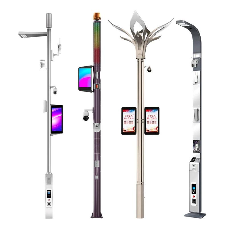 Gebosun Customized Outdoor Waterproof Smart Traffic Signal Light Pole With Remote Monitoring Smart Pole