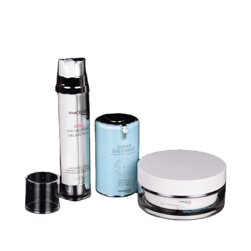 25+25ML 50+50MLFactory Supply Attractive Price Sets Custom Skin Care Bottles Screen Printing Acrylic PUMP Sprayer Smoke Oil