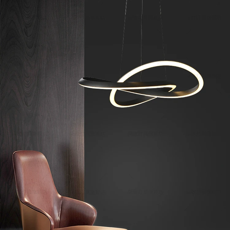 Vintage luxury ceiling aluminum acrylic brass led pendant light