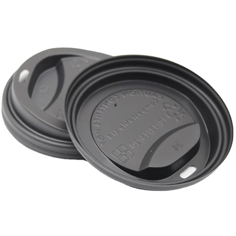 
12oz (90mm) Biodegradable Recyclable Disposable Plastic Lid For Coffee Cup 