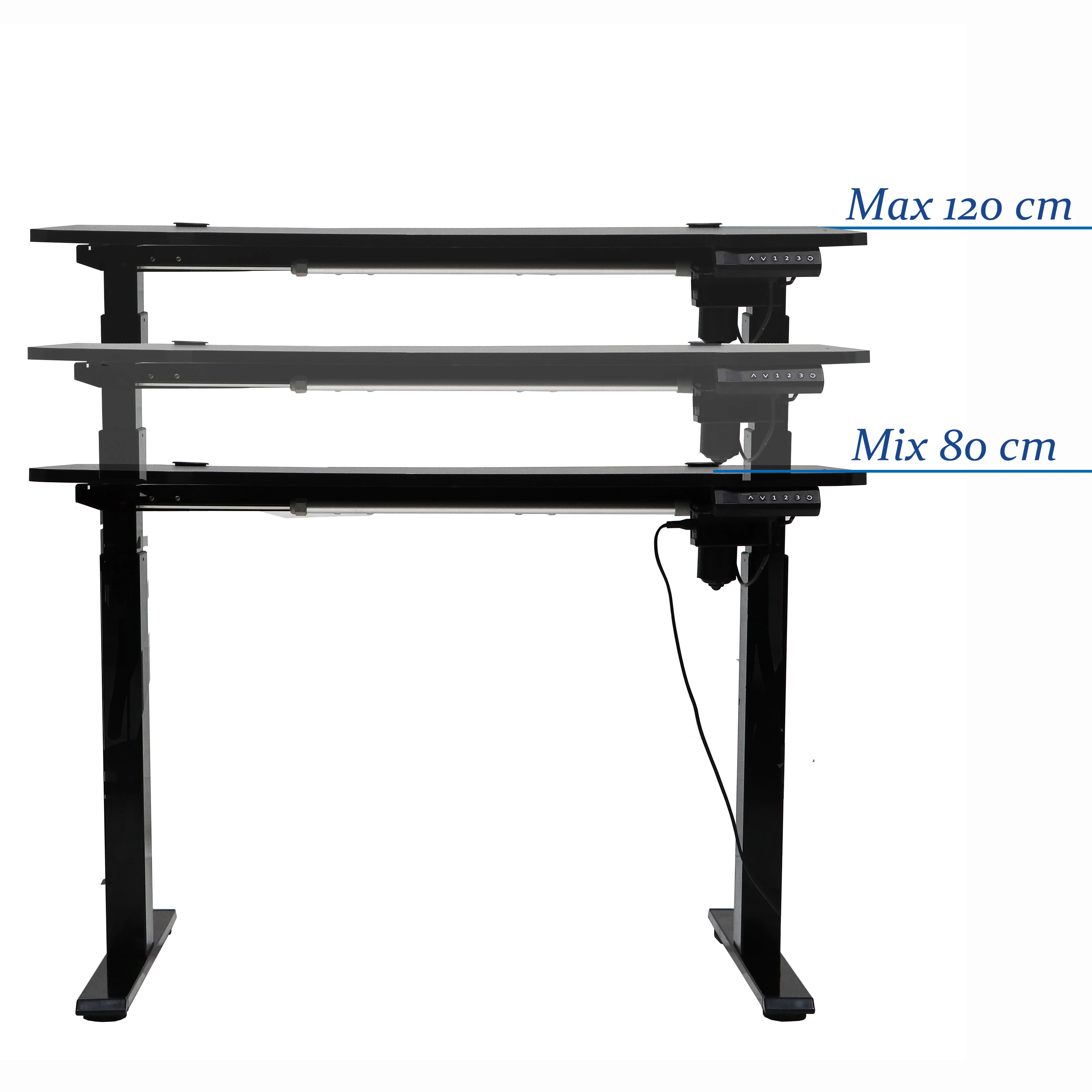 Factory Direct Sell Home Office Electric Controller Good Quality Sit to Stand Height Adjustable Laptop Desk
