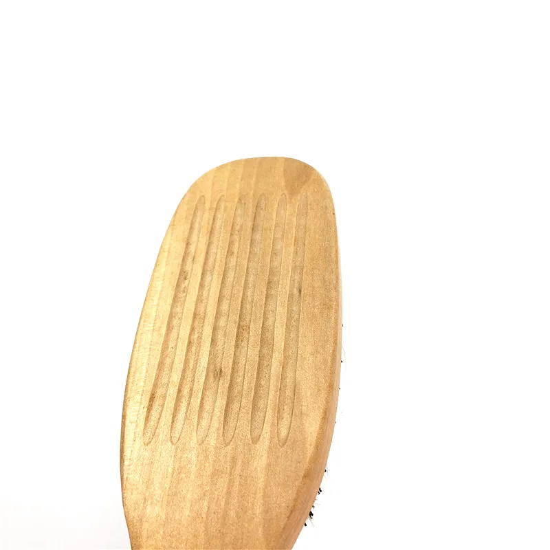 Hot Wave Wood Hard Bristles Hair Styling Comb Brush