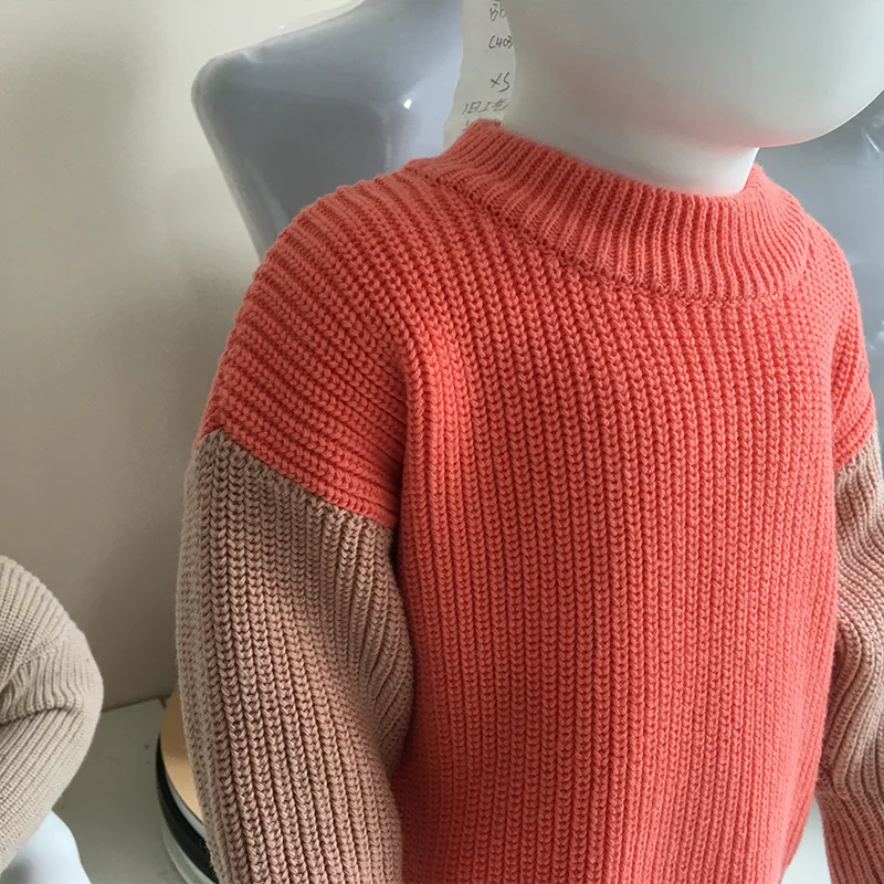 Spring winter baby knitted colorful  jumper girls sweater