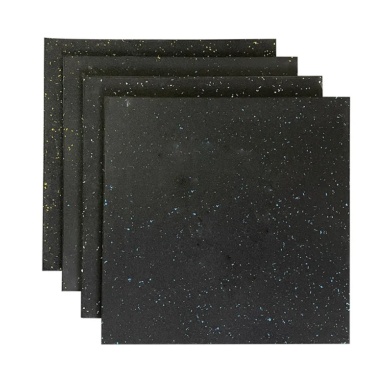 50*50/100*100cm Epdm Composite Rubber Tile Gym Floor Mat Crossfit Rubber Shock Pads for Gymnasium and Training Facilities