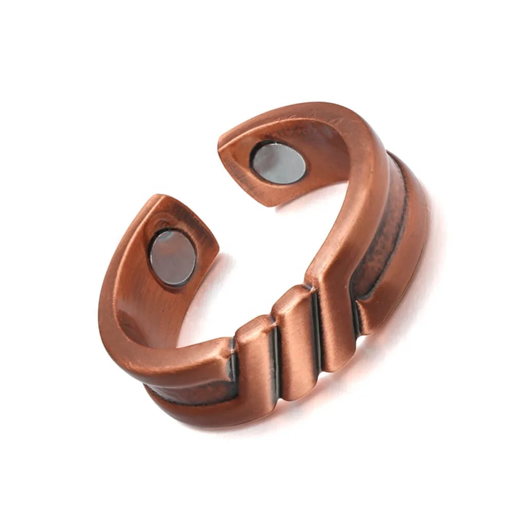 BioMagnetic Jewelry Copper Ring Copper Magnetic Rings for Arthritic Fingers Copper Ring for Amazon