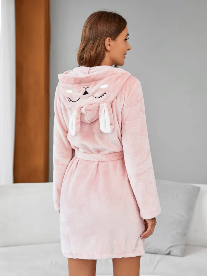 Customized Comfortable Printing Flannel Robe Sleepwear Fleece Bride  Fleece Kimono Robes Nightgown Women