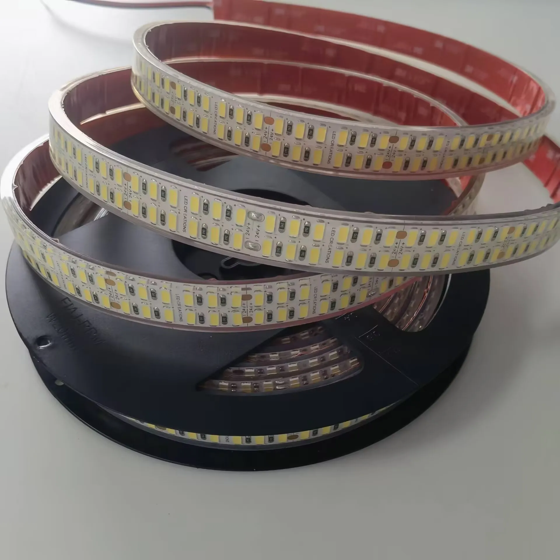 Супер ярче DC24V SMD 5630 5730 гибкая светодиодная лента 288 светодиодов/м 3 унции холодный белый натуральный IP20 IP65 IP68