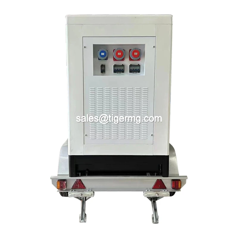 120km/h high speed mobile silent type diesel generator with trailer prices
