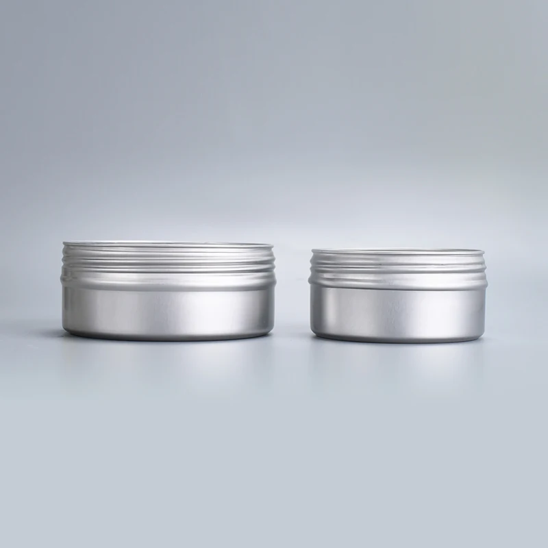 empty 10ml 15ml 25ml 30ml 50ml 60ml 80ml 100ml aluminium jar 50g ointment container 50 ml flat aluminium tin