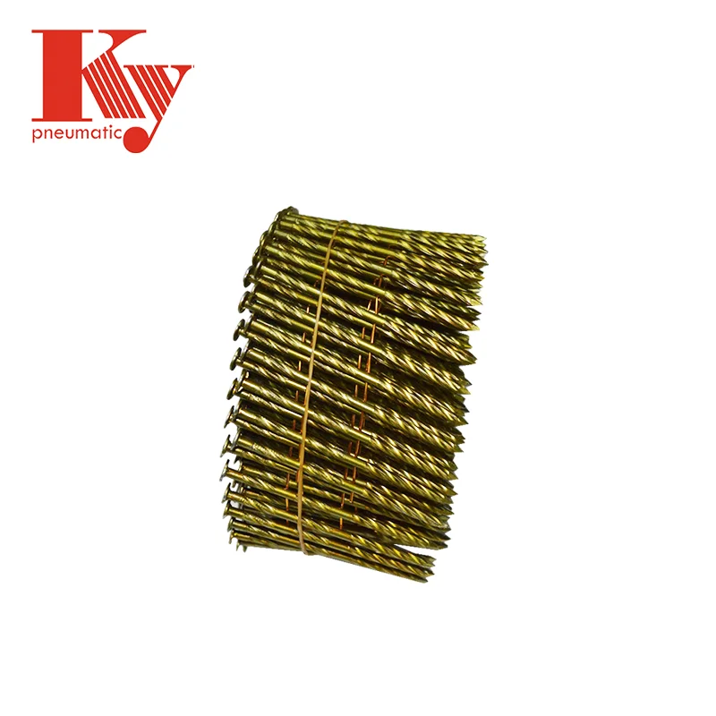 Coating 15 Degree KY Clavos Screw Smooth Shank Coil Nail Pallets Wire Nail 2.1mm * 50mm