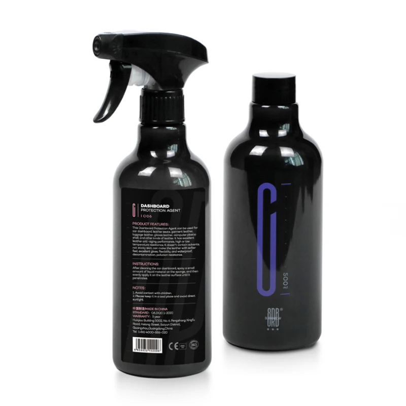 C06  Professional Car Washing Liquid Car interior dashboard polish agent plastic and rubber parts shiny spray wax