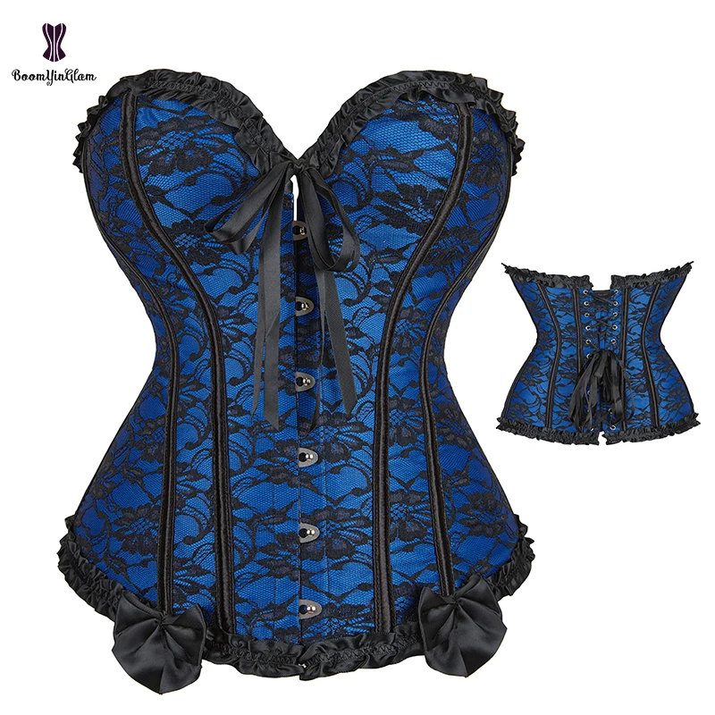 Busk Closure Back Lacing Ribbon Adjustable Sexy Fat Women Corsets Unique Sexy Women Pleated Corset Lingerie Plus Size 6XL