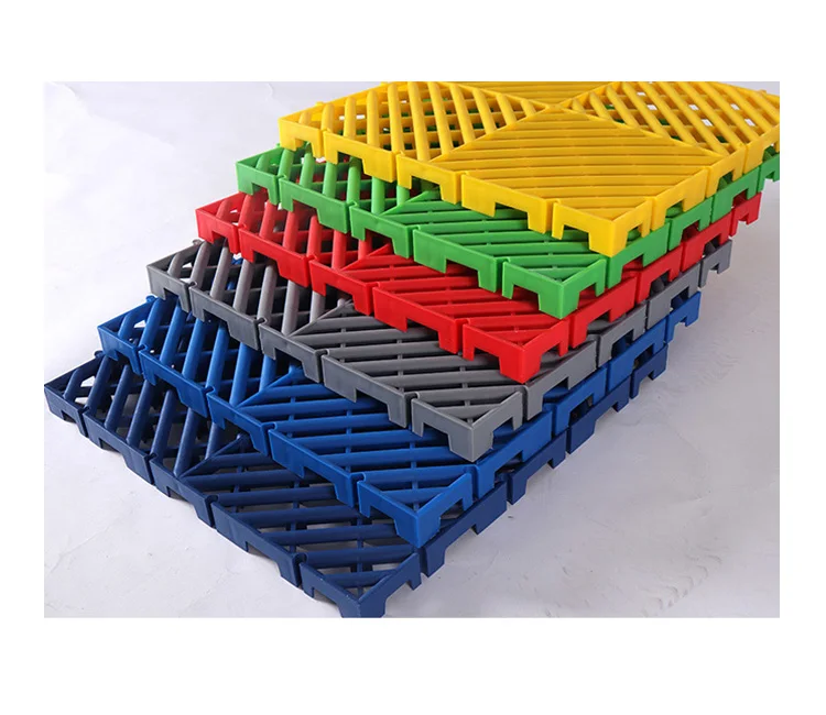 Multipurpose garage car wash plastic floor tiles