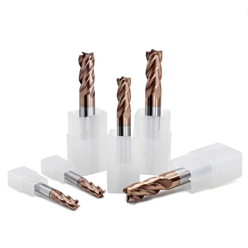 hrc45 hrc55 hrc63 for high hardness steel cnc machine tools carbide bit endmill manufacture