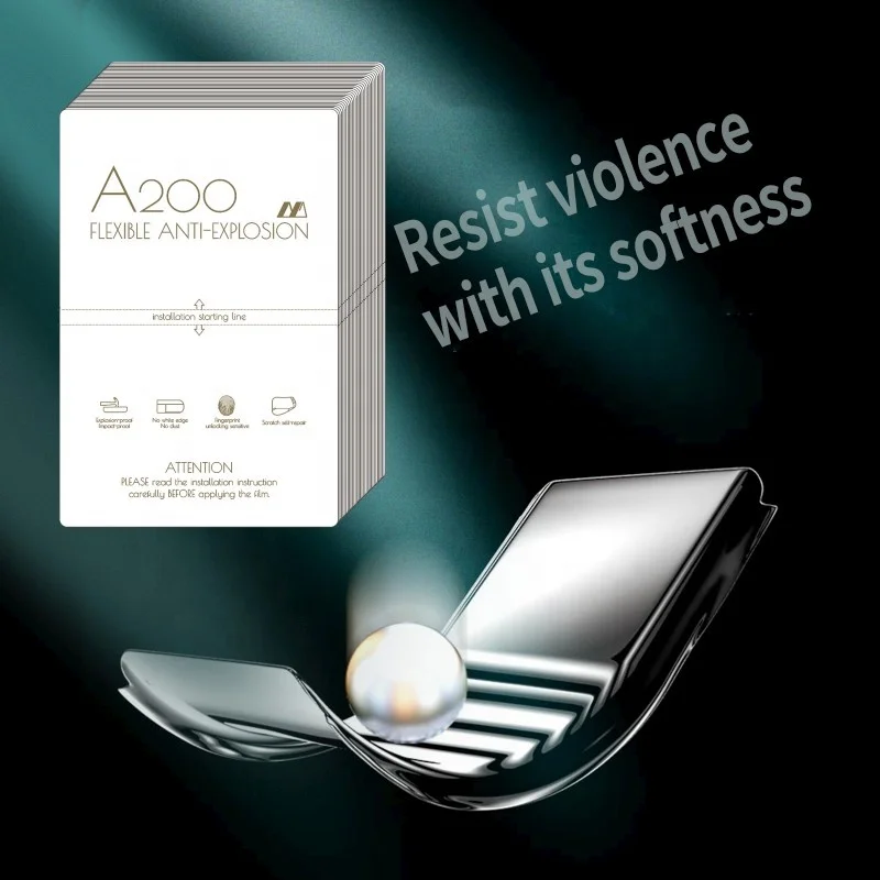 Explosion proof 3D curved facial mask Self repairing TPU hydrogel film can customize any model of screen protective film