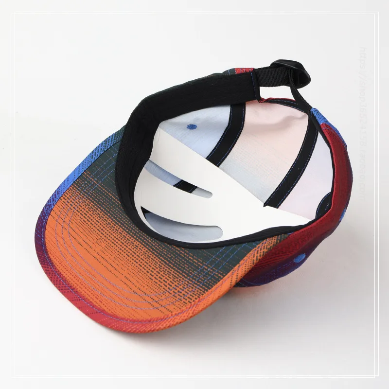 Custom Colorful Full Print Logo 5 Panel Quick-drying Camp Running Caps Hip Hop Baseball Cap For Women Men Snapback Hat