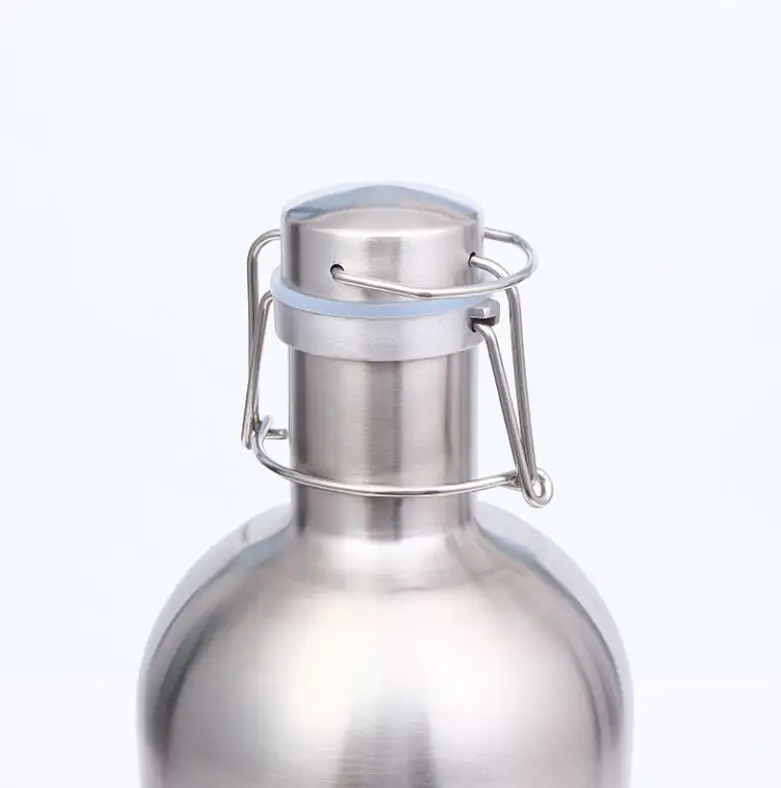 Top Single Wall PREMIUM Growlers,  wholesales 2.5 Liter stainless steel beer growler, Hot stainless steel water bottle