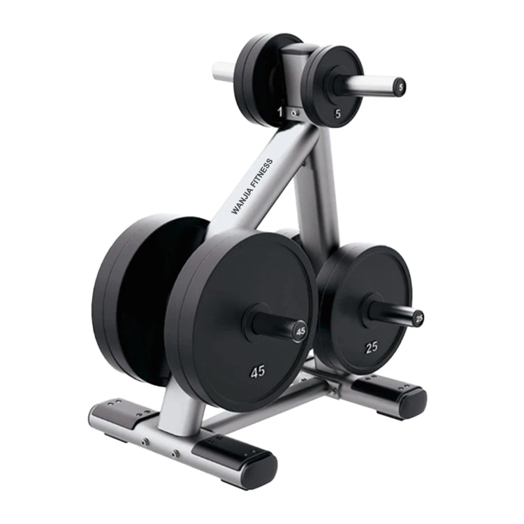 Professional Plate Tree Barbell Rack Vertical Gym Barbell Bumper Weight Plates Storage Holder For Sale