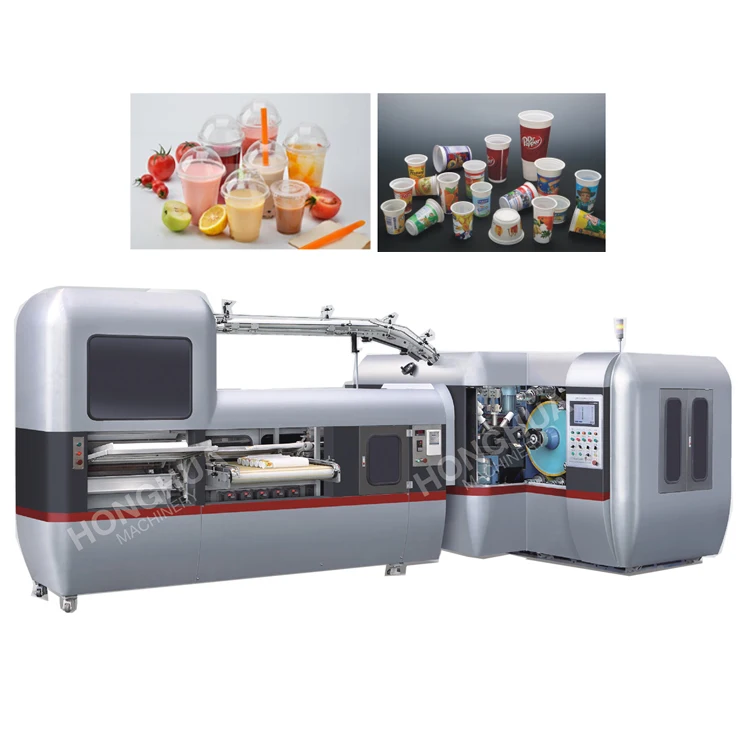 Newest Automatic Curved Surface Multi Color Offset Plastic Cup Printing Machine