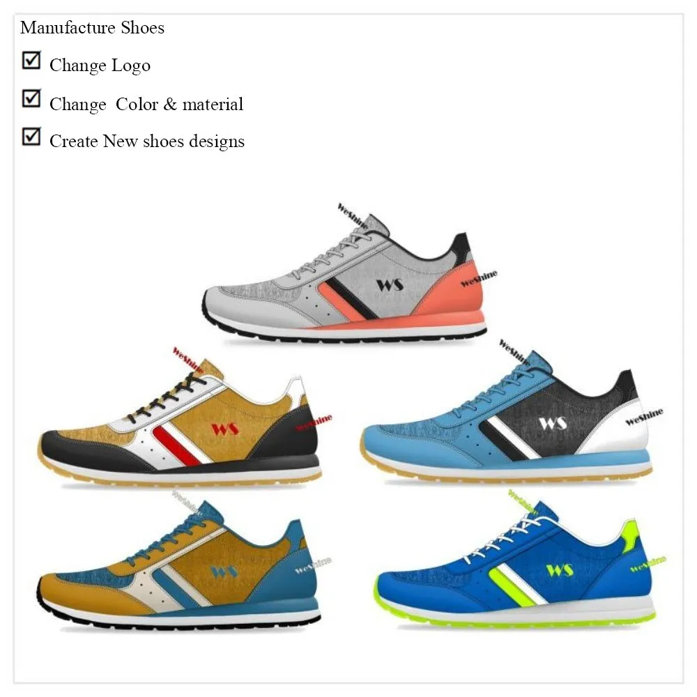 Custom wholesale light breathable casual sneakers shoes air cushion sole mesh instep design running sports shoe for men 2024