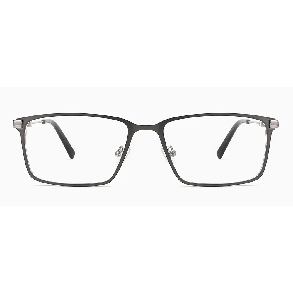 Stainless Steel Glasses Frame Stock Rectangle Clear Lenses Trendy Unisex High Quality Optical Eyewear Frame