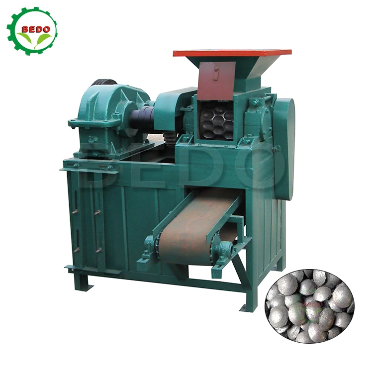 Approved Roller Ball Press Pillow Shape Charcoal Briquette Machine Coal Charcoal Oval Shape Briquette Making Machine