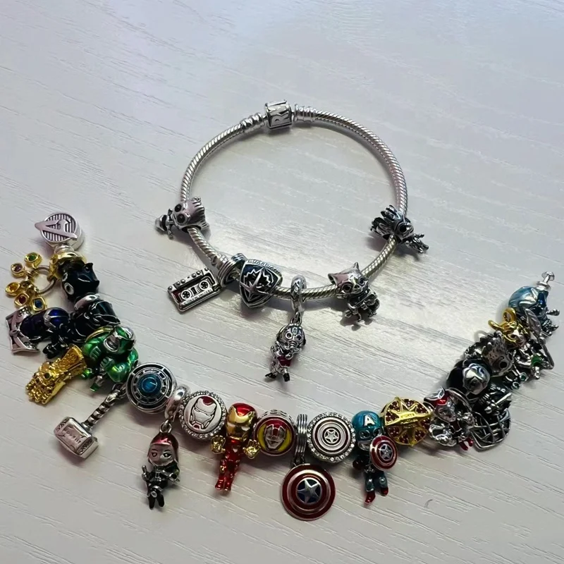 Factory Wholesale 925 Sterling Silver Luminous Firefly Beads Charm For Women Bracelet Pan Fine Jewelry DIY Mouse Animal Pendant