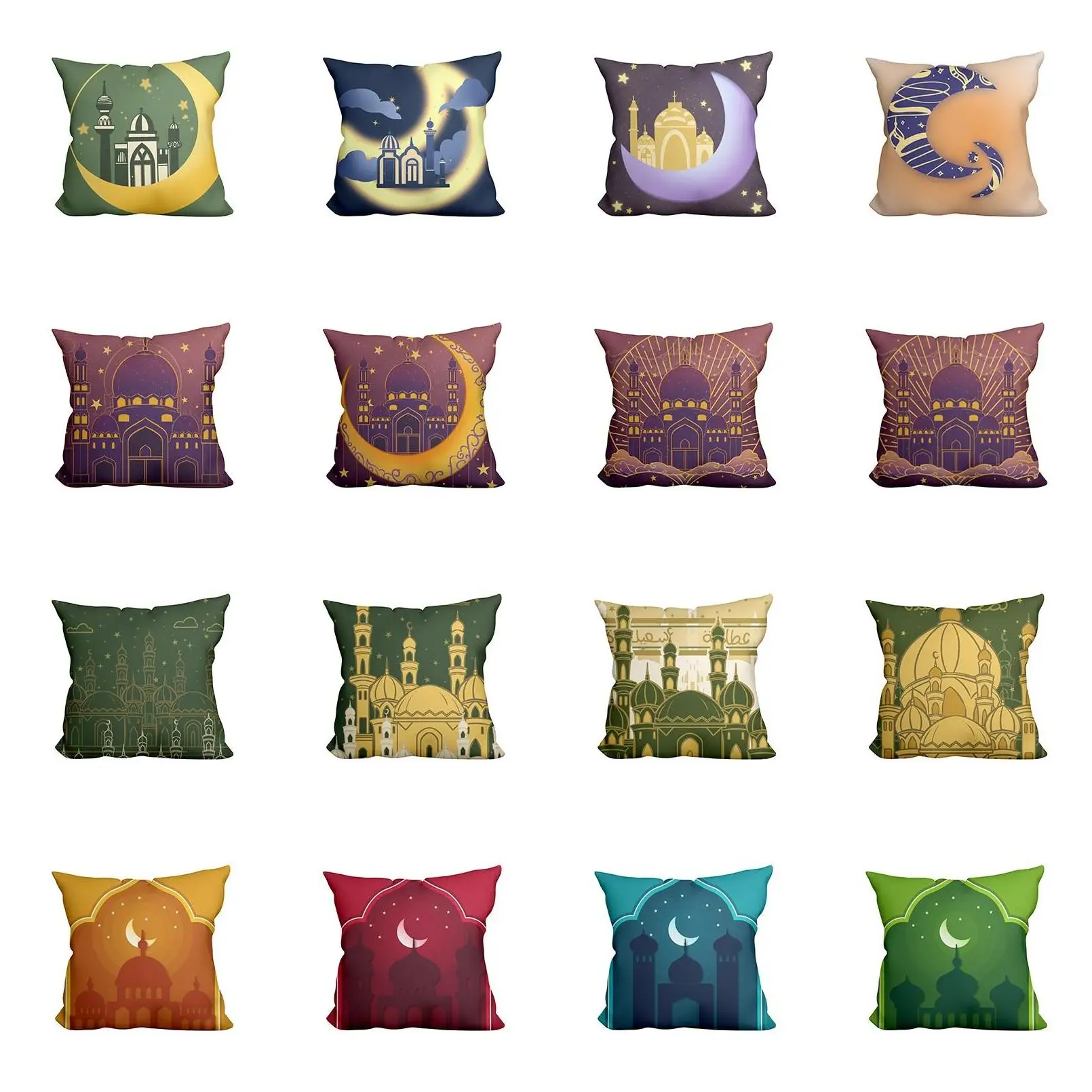 Pillow Case With Zipper Moroccan Wholesale Polyester Types Of With Custom Box Hotel Black Pillow Case Backdrop Double-Sided