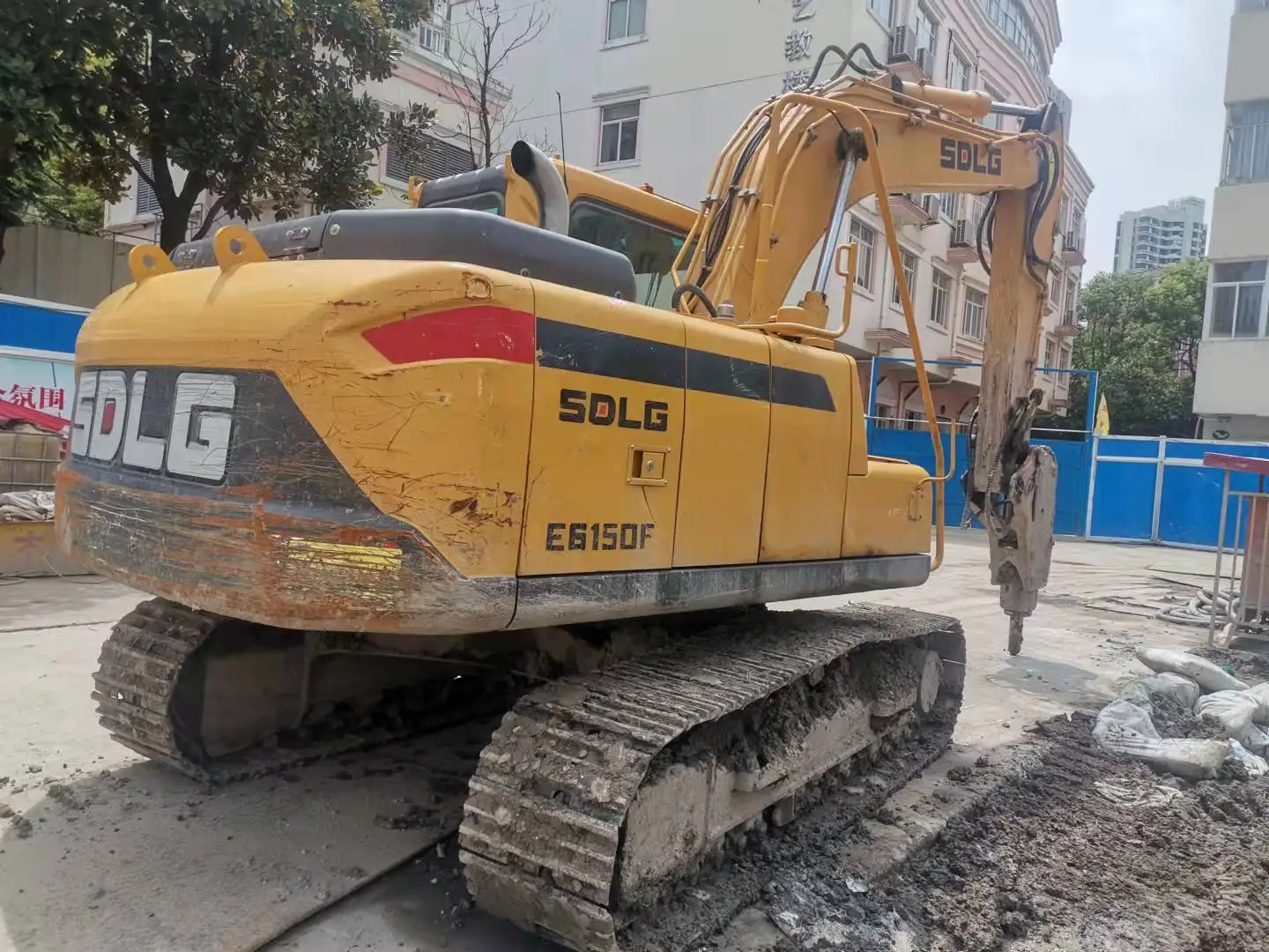 Hot sale second hand sdlg e6500f E6150F E6205F E6210F excavator used excavator auction