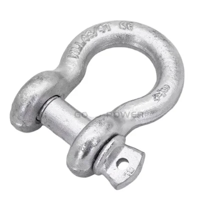 Rigging Hardware Zinc Plated Carbon Steel Screw Collar Pin G2130 Bow Shackle