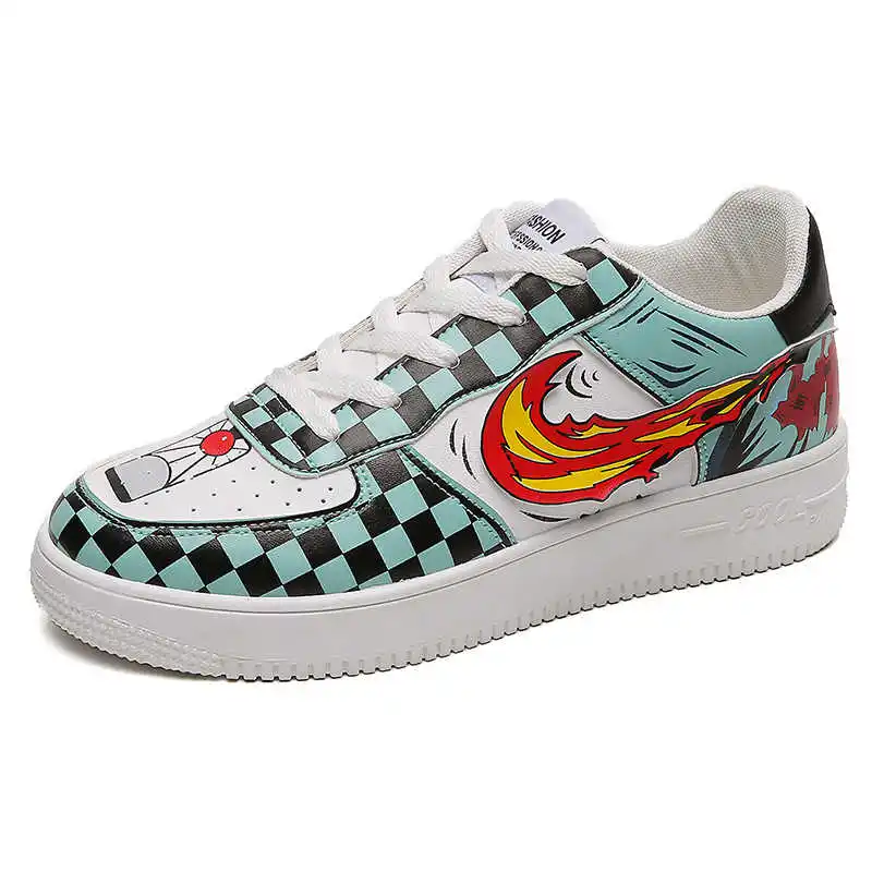 
Wholesale Designer Men Sneakers Demon Slayer 3D Anime Breathable Men Casual Shoes Men Skateboard Shoes 