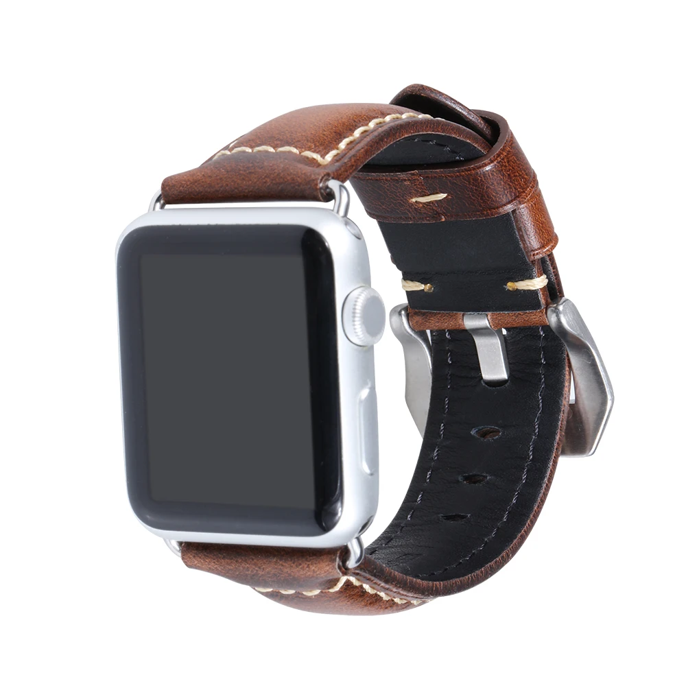  Ремешок из натуральной кожи для apple watch band 6 5 4 3 2 1 38 40 42 44
