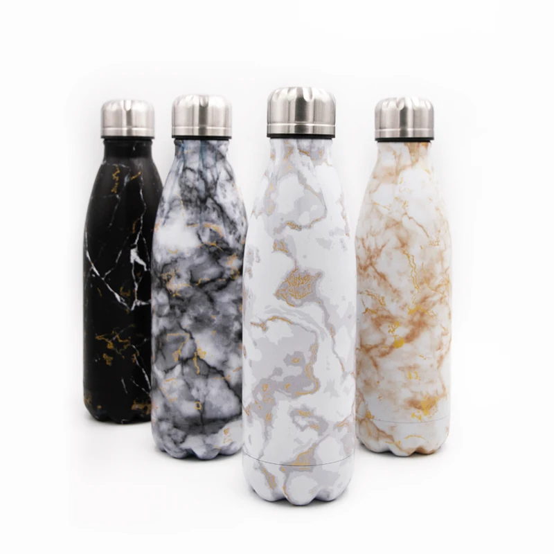 Customized color and logo cola shape double-wall vacuum thermos bottle Equipped with a secure leak-proof lid