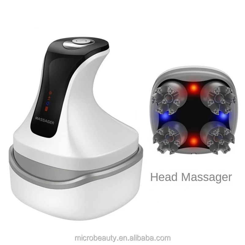 Other Healthcare Supply Electric Full-body Massager Tools Hand Held Kneading Vibrating Scalp Massager Silicone Head Massager
