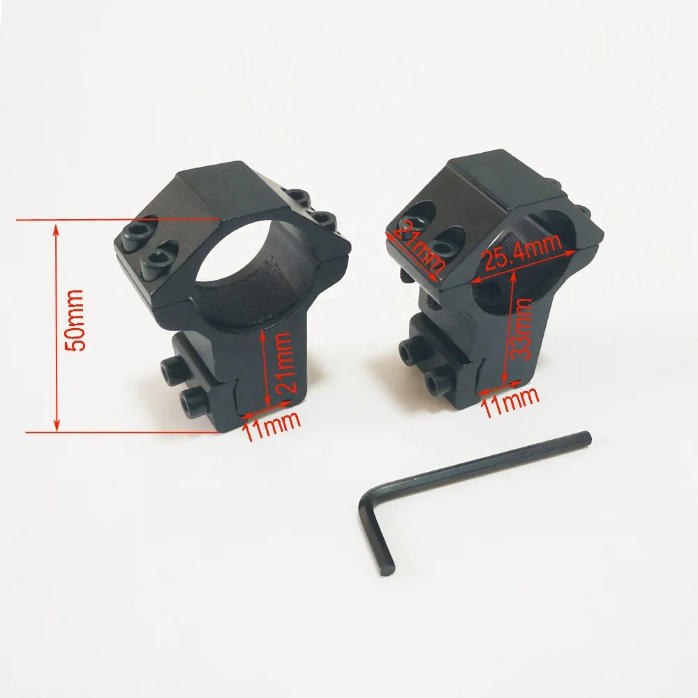 High Quality One Pair Two Pin 25.4mm Ring High Profile Scope Mount