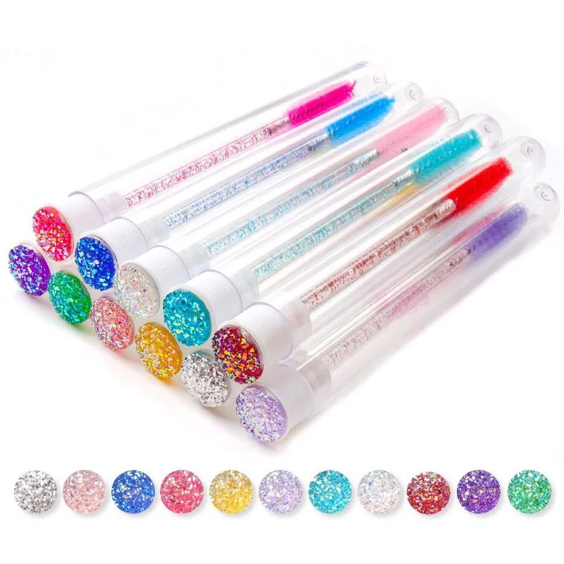 Professional Single and Dual Ends Mascara Brush for Eyelash Eyebrow Tinting Lifting Dyeing Curling