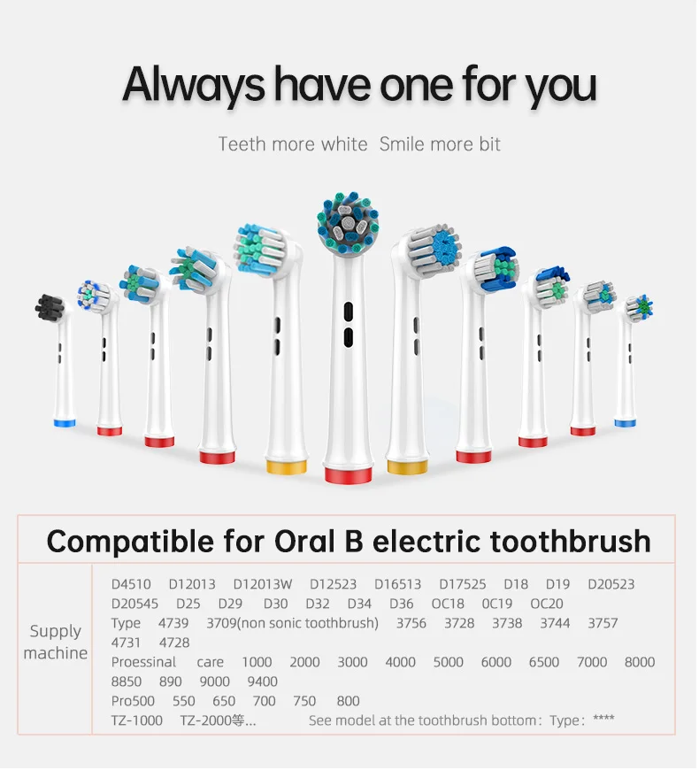 Or-Care Factory Directly Compatible B Bamboo Charcoal Toothbrush Heads