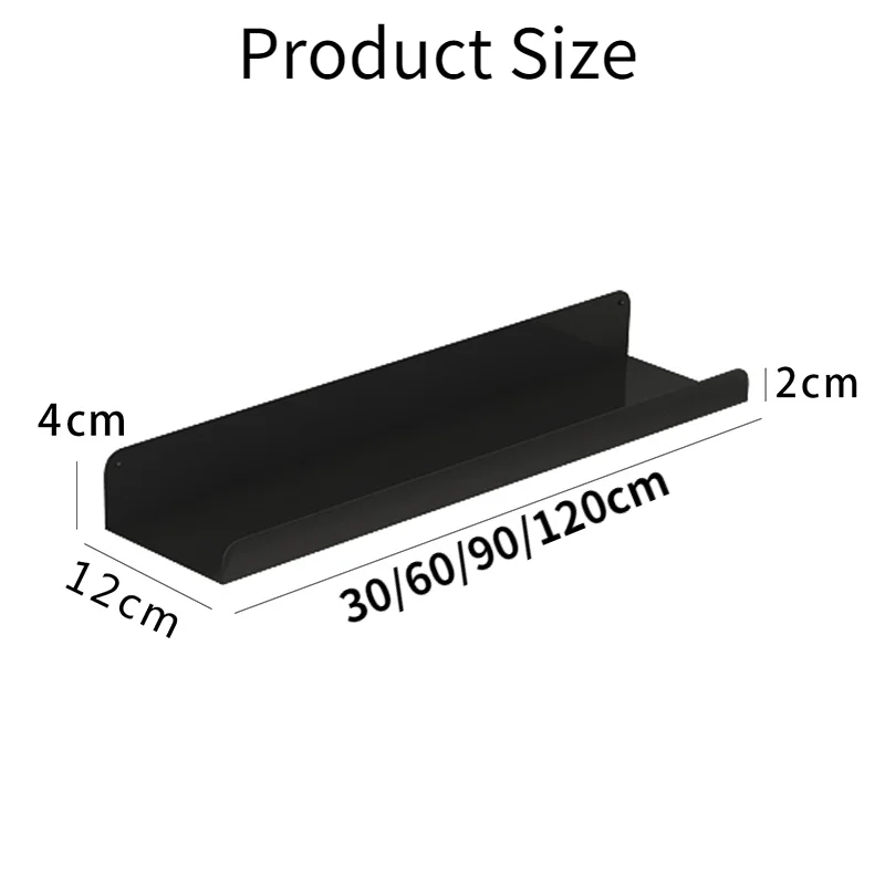 Amazon Hot Sell Nordic Metal Partition Wall Mount Shelf Hanging Bookshelf Floating Shelves