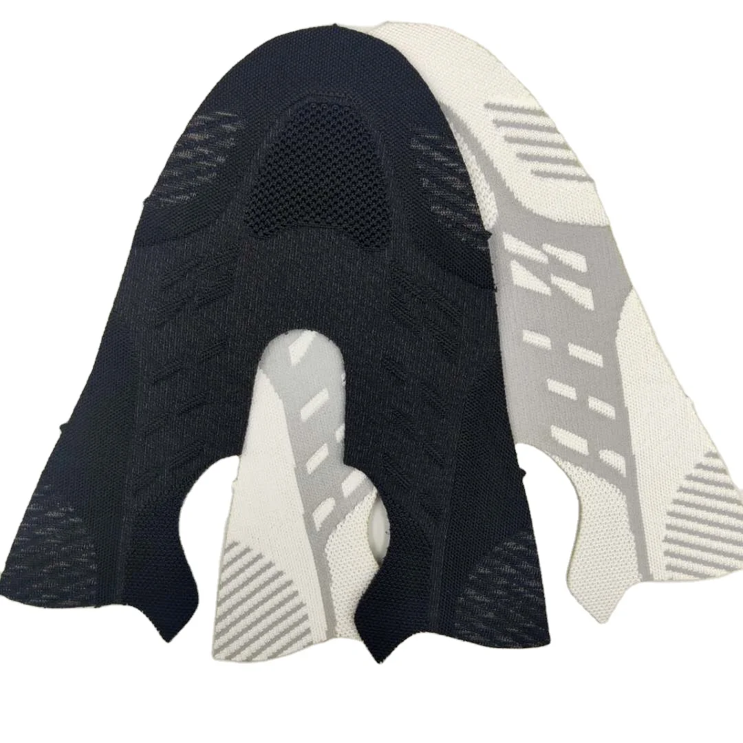 Custom Semi Finished Men Shoe Upper OEM ODM Breathable Mesh Shoe Upper Flying Knit Vamp Men Shoe Vamp