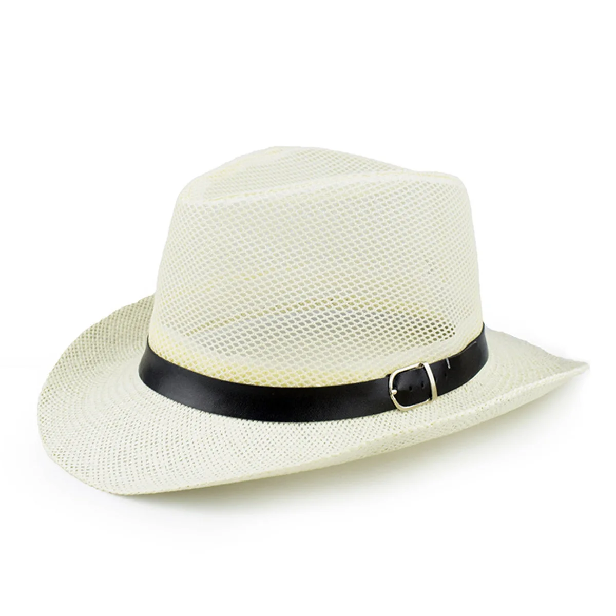 New arrival beach sun jazz hat retro hollow curled brim gentleman straw hat for outdoor beach