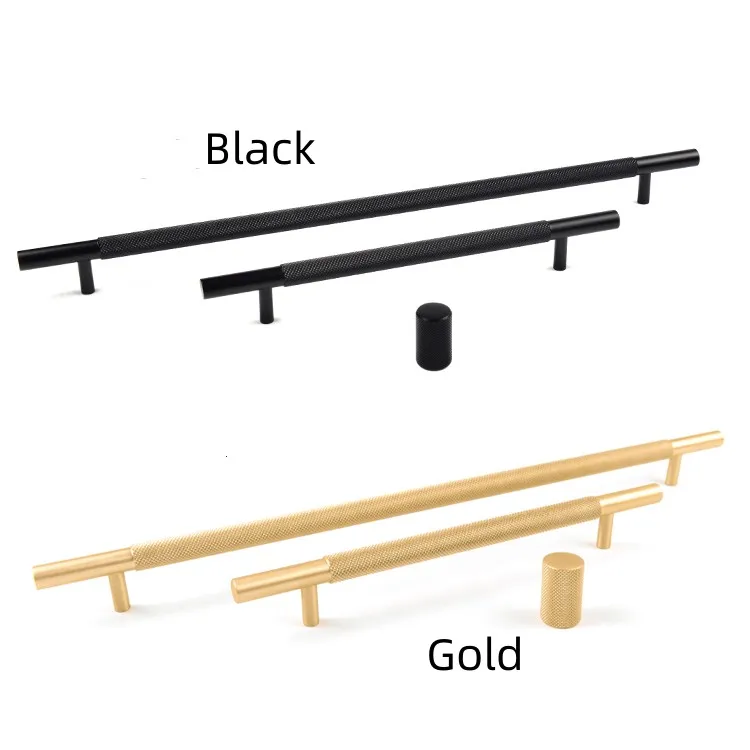 Furniture Pulls Solid knurled Kitchen Accessories Shower Room  Door Handle Metal  Cabinet Handle